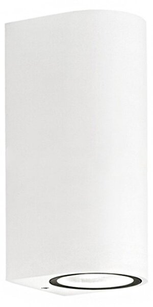 Applique esterno gea led vejo b ges903 gu10 led ip44 moderno lampada parete biemissione - Gea Led