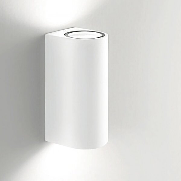 Applique esterno gea led vejo b ges903 gu10 led ip44 moderno lampada parete biemissione - Gea Led