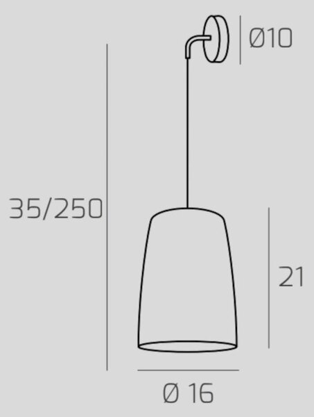 Applique top light shaded 1164cr a e27 led vetro colorato lampada parete moderna - Top Light