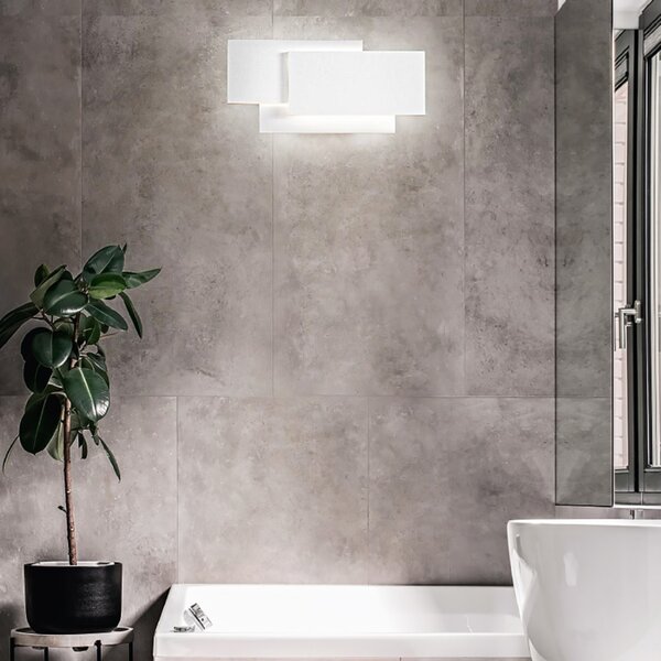 Applique moderno perenz dip 6750 b lc led lampada parete alluminio - Perenz