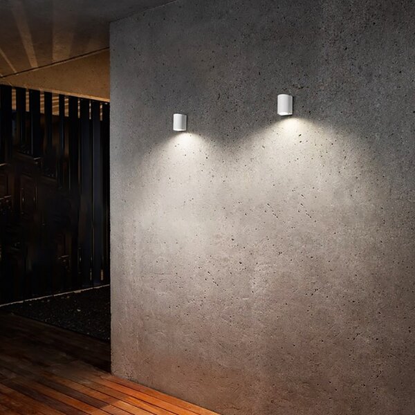 Applique esterno gea led vejo m ges900 gu10 led ip44 lampada parete monoemissione moderno - Gea Led