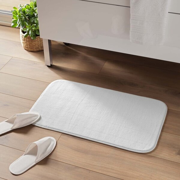 Tappetino da bagno bianco 45x75 cm Vitamine - douceur d'intérieur