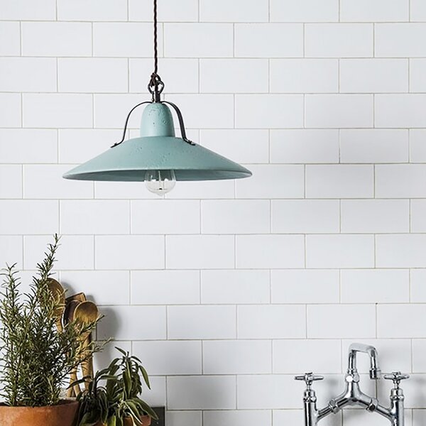 Sospensione toscot asiago 1130 25 led e27 lampadario classico rustico maiolica toscana artigianale interni - Toscot