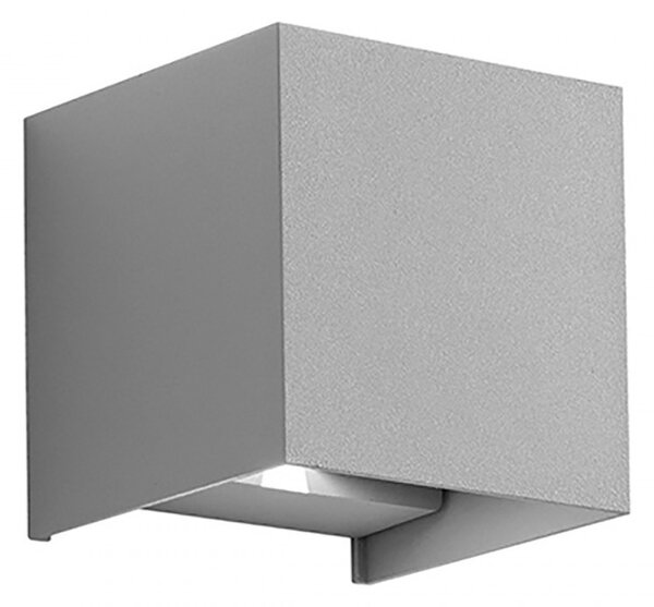 Applique alluminio gea led henk q ges862c led ip54 3000°k fascio regolabile lampada parete biemissione moderna cubo esterno - Gea Led