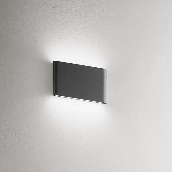 Applique esterno gea led taarhi 175 ges881n ip54 led 4000°k alluminio lampada parete esterno biemissione - Gea Led