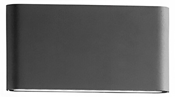 Applique esterno gea led taarhi 175 ges881n ip54 led 4000°k alluminio lampada parete esterno biemissione - Gea Led