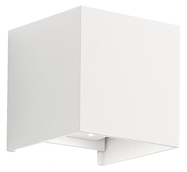 Applique alluminio gea led henk q ges860 led ip54 fascio regolabile lampada parete biemissione moderna cubo esterno - Gea Led