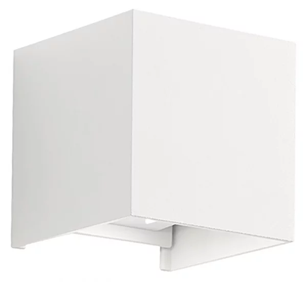 Applique alluminio gea led henk q ges860 led ip54 fascio regolabile lampada parete biemissione moderna cubo esterno - Gea Led