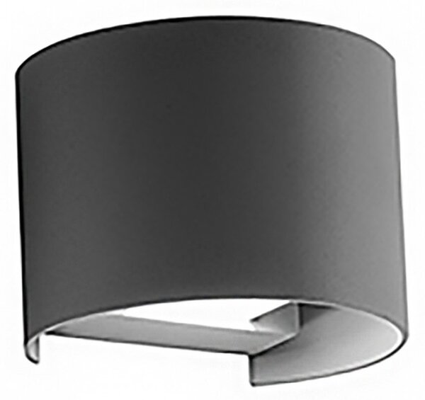 Applique alluminio gea led henk r ges871 led ip54 fascio regolabile lampada parete biemissione moderna esterno - Gea Led