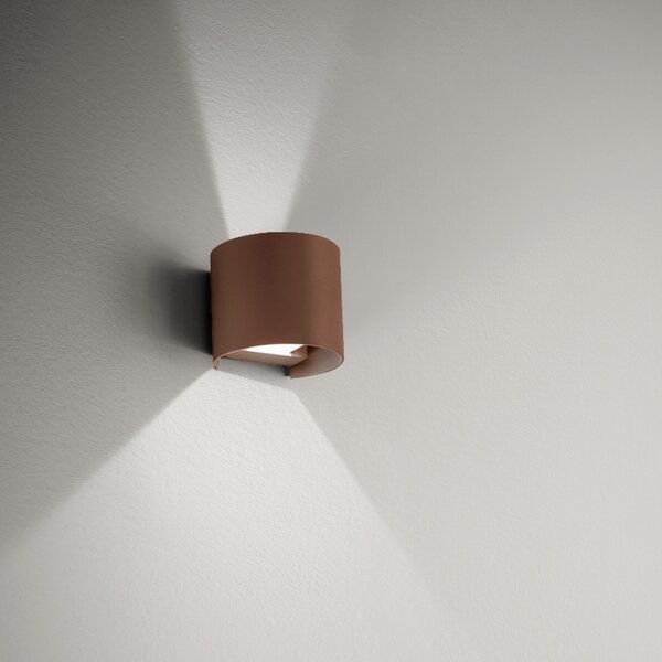 Applique alluminio gea led henk r ges874c led ip54 fascio regolabile lampada parete biemissione classica - Gea Led
