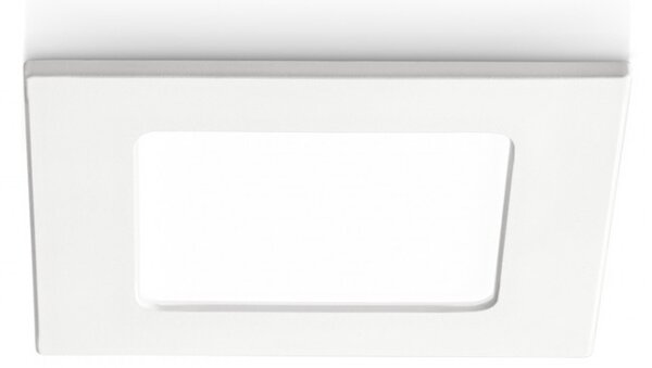 Faretto incasso gea led maia q gfa753 c 6w led quadrato termoplastico lampada soffitto cartongesso interno - Gea Led