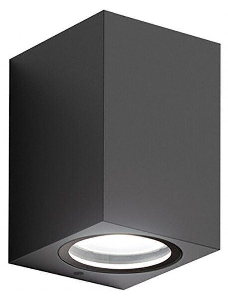 Applique alluminio gea led shin m ges911 gu10 led ip44 lampada parete monoemissione moderno esterno - Gea Led