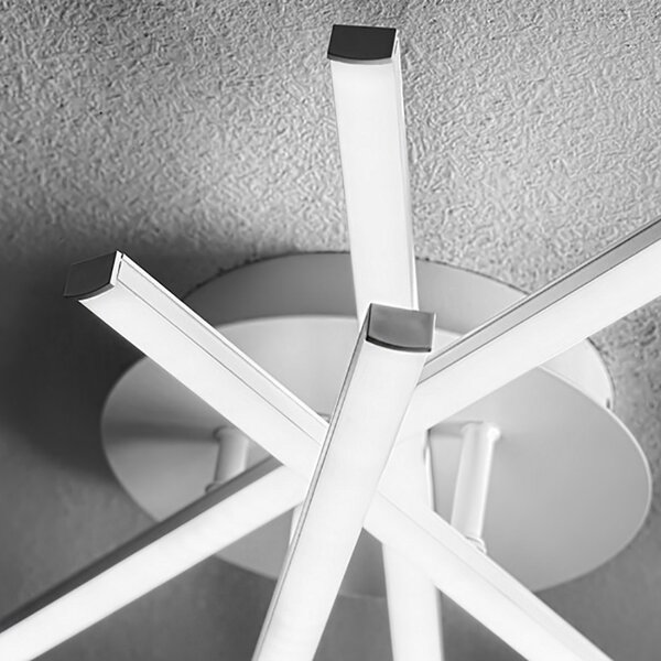 Plafoniera moderno gea luce tullia p4 40w led 3000°k alluminio lampada soffitto parete - Gea Luce