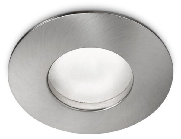 Faretto incasso moderno gea led aurora r gfa372 led ip65 gu10 spot nichel tondo interno esterno - Gea Led