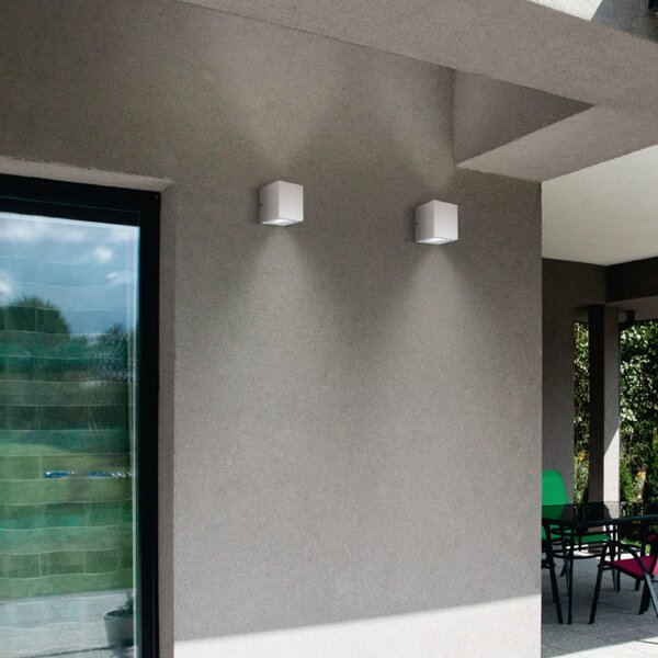 Applique gea led apo ges173 led ip54 gx53 lampada parete moderna biemissione esterno - Gea Led