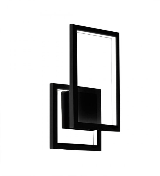 Applique moderno perenz cross 6598 n ctd led nero lampada parete - Perenz