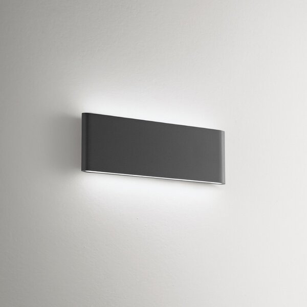 Applique esterno gea led taarhi 280 ges884n ip54 led alluminio lampada parete moderna biemissione - Gea Led