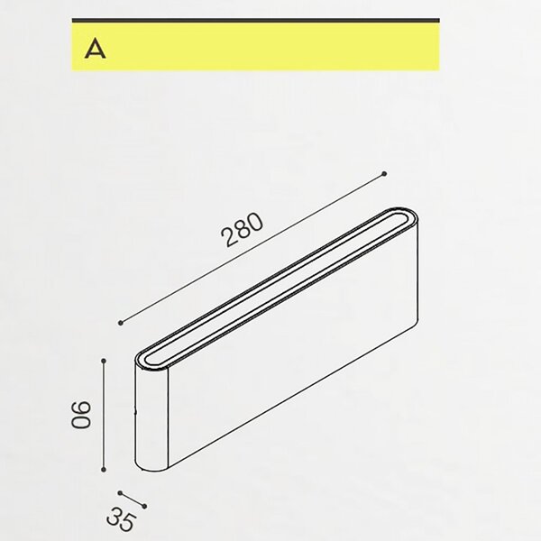Applique esterno gea led taarhi 280 ges884n ip54 led alluminio lampada parete moderna biemissione - Gea Led