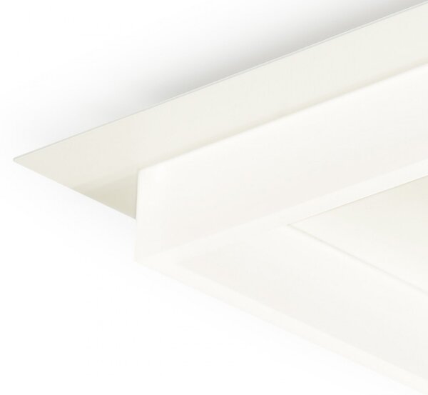 Plafoniera led promoingross square q35 wh switch lampada soffitto moderna - Promoingross