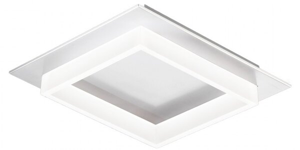Plafoniera led promoingross square q50 wh switch lampada soffitto moderna - Promoingross
