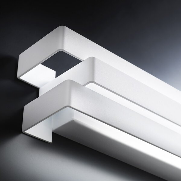 Applique moderno promoingross reflex a27 wh led metallo switch lampada parete - Promoingross