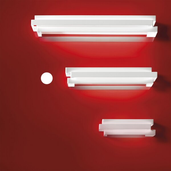 Applique moderno promoingross reflex a44 wh led metallo switch lampada parete - Promoingross