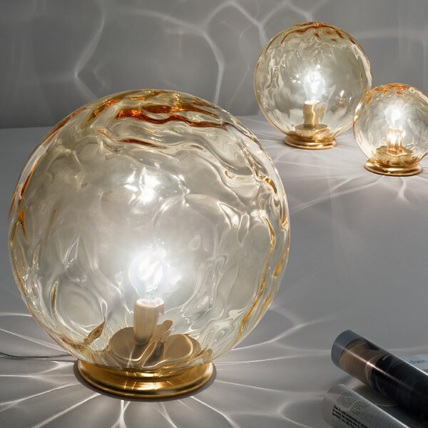 Abat-jour moderno due p illuminazione 2585 l led vetro lampada tavolo - Due P Illuminazione