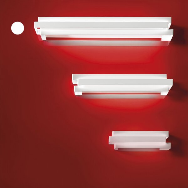 Applique moderno promoingross reflex a60 wh led metallo switch lampada parete - Promoingross