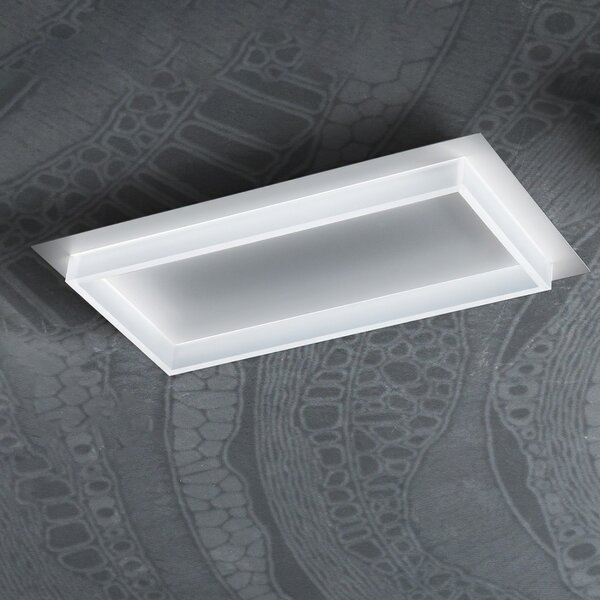 Plafoniera led promoingross square r70 wh switch lampada soffitto moderna - Promoingross