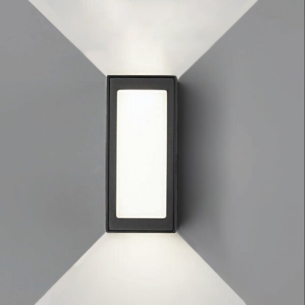 Applique esterno pan international win diffuser led ip54 lampada parete giardino - Pan International