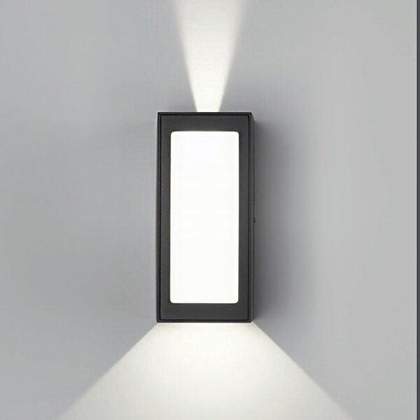 Applique esterno pan international win diffuser led ip54 lampada parete giardino - Pan International