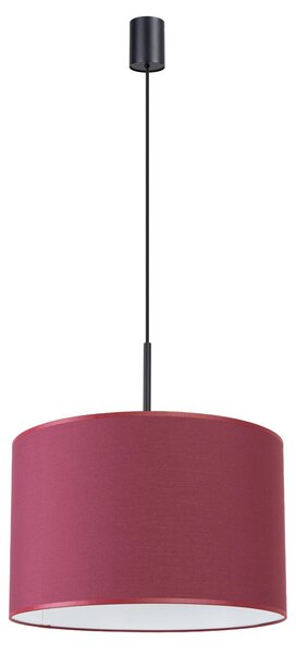 Lampada a sospensione NEVIA bordeaux 1xE27 15W tessuto/PVC 137x40x40cm Sollux Lighting