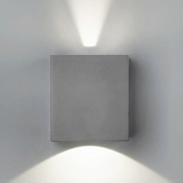 Applique esterno pan international boxer led up-down ip54 lampada parete giardino - Pan International