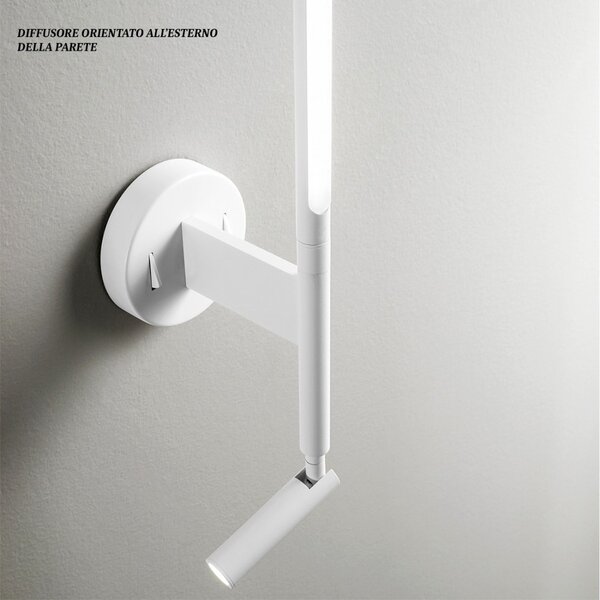 Applique moderno perenz ramon 6654 b lc led metallo lampada parete spot orientabile - Perenz
