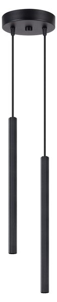 Lampada a sospensione ARCHE 2P nero 2xG9 8W acciaio 118x15x15cm Sollux Lighting
