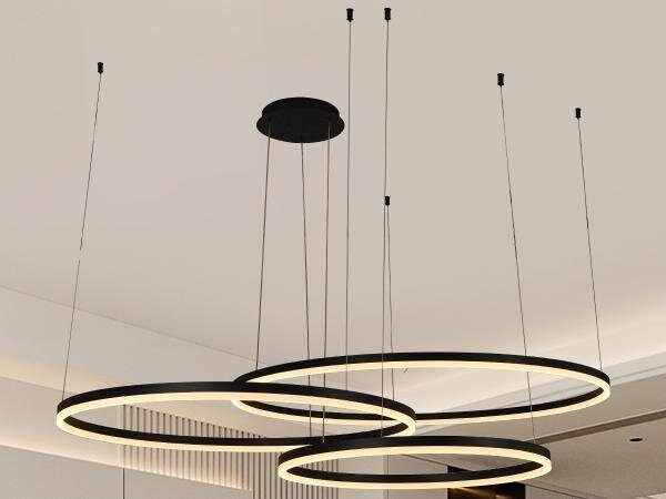 Lampadario a sospensione con filo LED dimmerabile LED/170W/230V 3000-6500K + telecomando