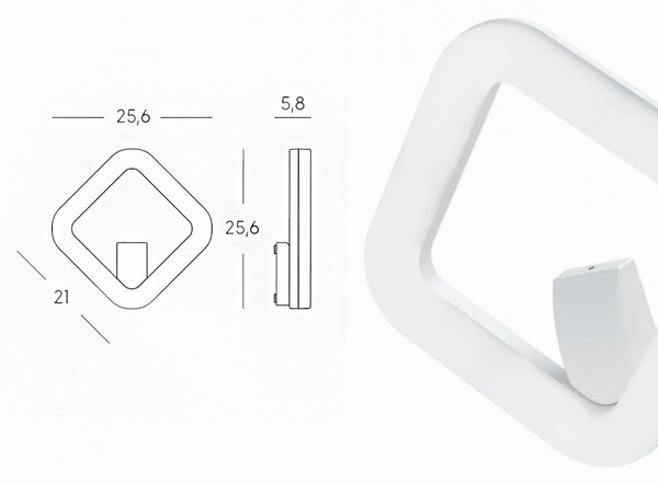 Applique esterno moderno sovil quasar 98778 99778 led ip65 bianco alluminio lampada parete - Sovil Illuminazione