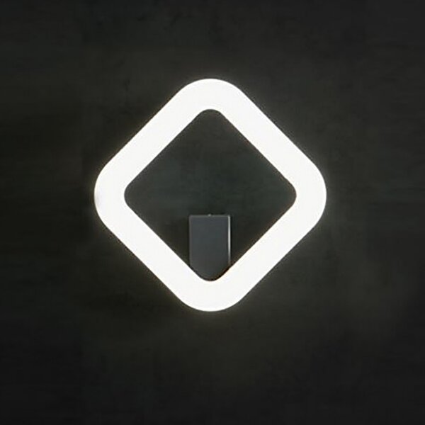 Applique esterno moderno sovil quasar 98778 99778 led ip65 grigio alluminio lampada parete - Sovil Illuminazione
