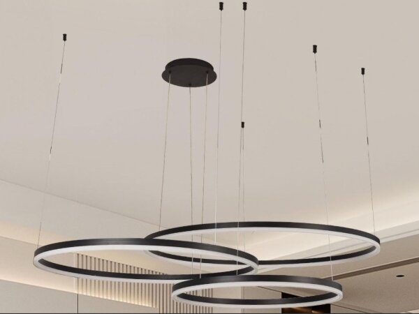 Lampadario a sospensione con filo LED dimmerabile LED/170W/230V 3000-6500K + telecomando