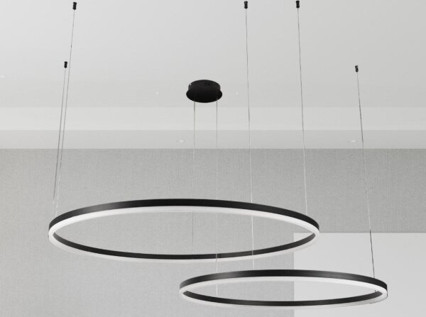 Lampadario a sospensione con filo LED dimmerabile LED/128W/230V 3000-6500K + telecomando