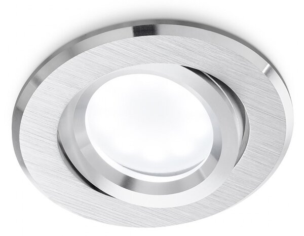 Faretto incasso gea led gfa130 gu10 led orientabile alluminio - Gea Led