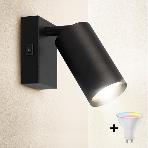 Brilagi - Faretto da parete LED dimmerabile SELE 1xGU10/4,8W/230V nero