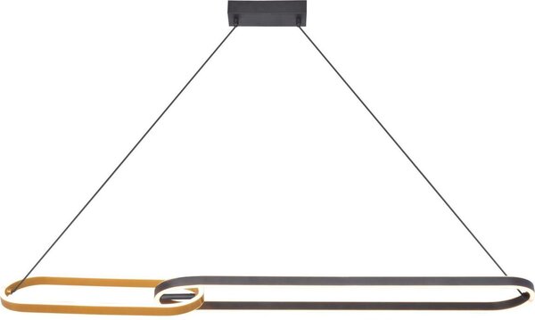 Zuma Line P241145502A - Lampadario LED a sospensione su cavo RAVON 2xLED/40W/230V nero/oro