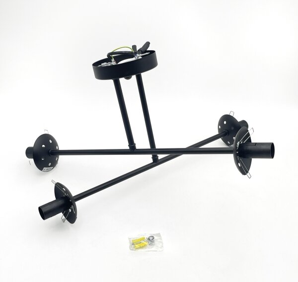 Brilagi - Plafoniera MALIVA 4xE14/15W/230V nero/fumé