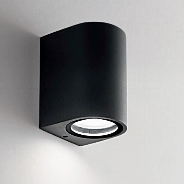 Applique alluminio gea led vejo m ges901 gu10 led lampada parete monoemissione moderno - Gea Led