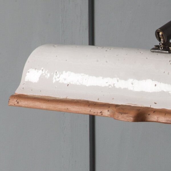 Applique rustico toscot vinci 1170 e14 led terracotta ottone lampada parete orientabile - Toscot
