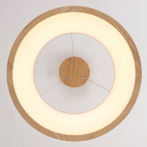 Brilagi - Lampadario sospeso a cavo FALCON WOOD LED/30W/230V 3000/4000/6000K 45 cm legno