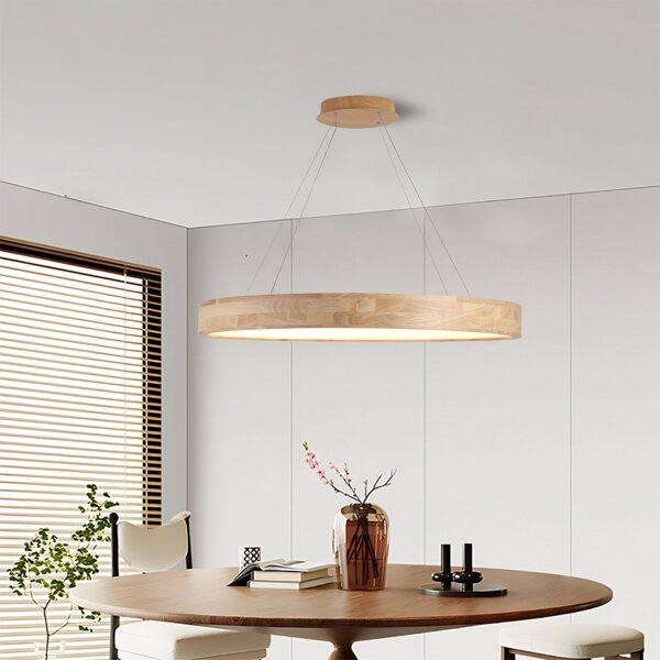 Brilagi -LED Lampadario a cavo FALCON WOOD LED/60W/230V 3000/4000/6000K 80 cm legno