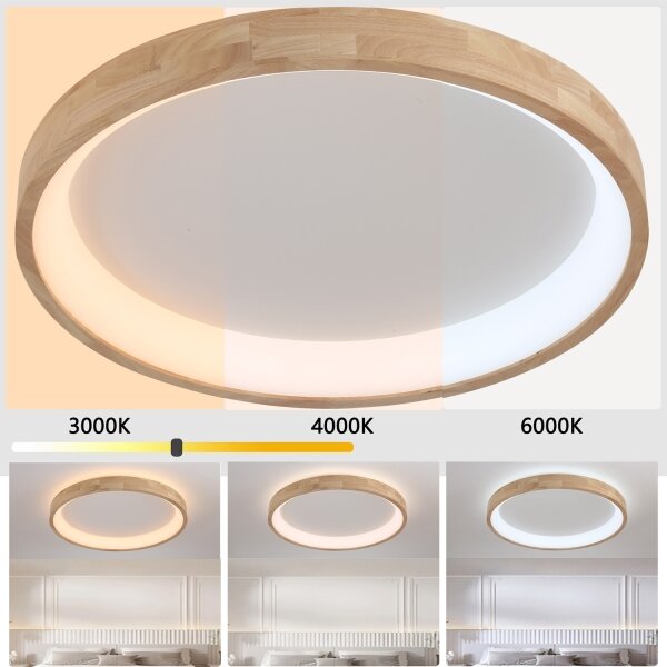 Brilagi-LED Plafoniera FALCON WOOD LED/60W/230V 3000/4000/6000K 80 cm legno