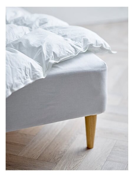 Lenzuolo elasticizzato bianco in cotone biologico 140x200 cm Calm - Södahl